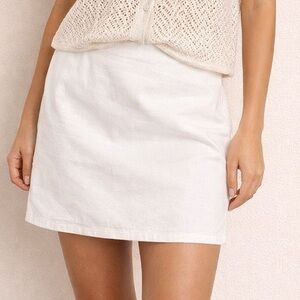 Women’s white mini skirt